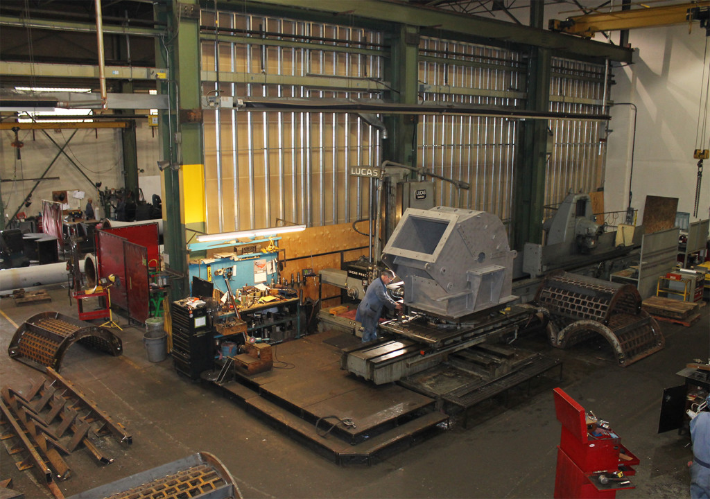 Brunette Machinery - Drum Chipper Parts Machining